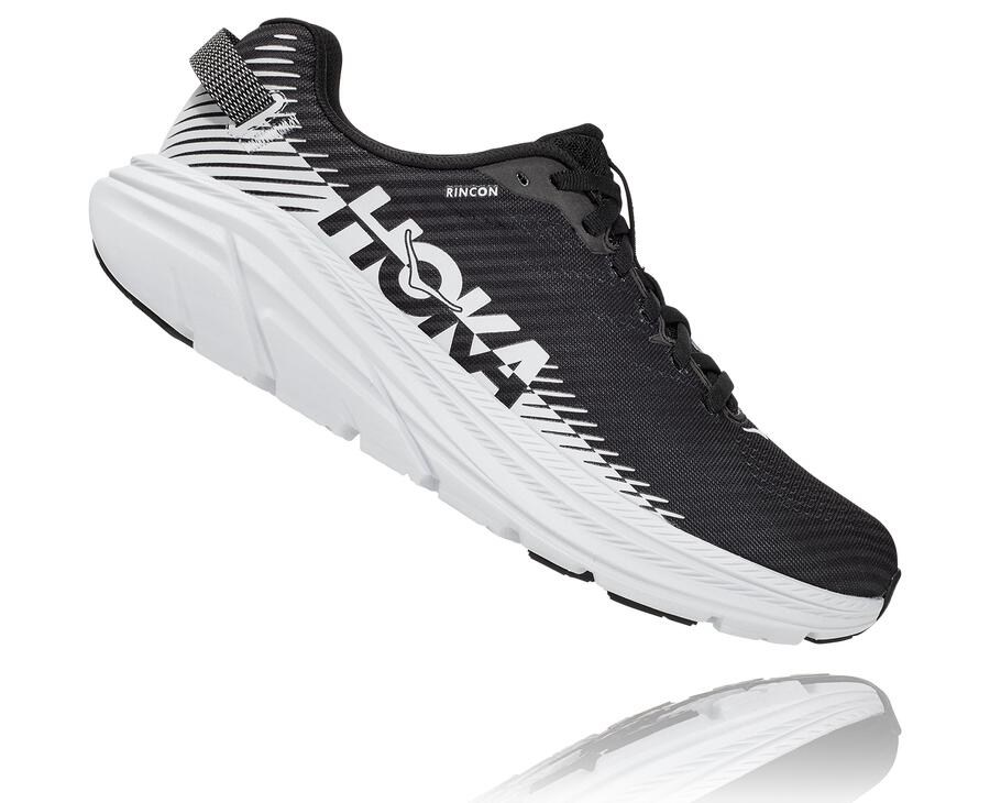 Hoka One One Rincon 2 Löparskor Dam - Svarta/Vita - TEUQL-1634